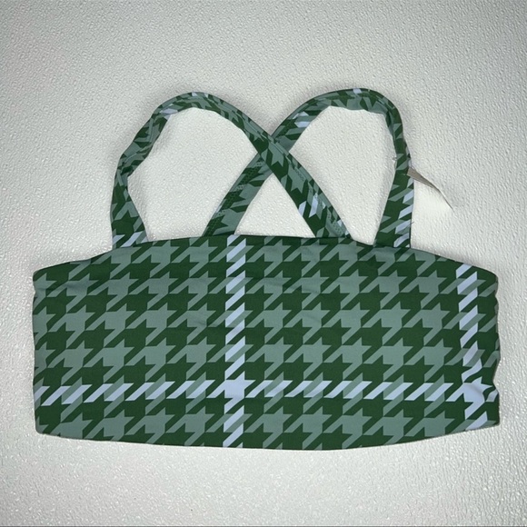 Offline By Aerie Green Real Me Stretch Xtra Square Neck Sports Bra Size XL NWT - Picture 2 of 8